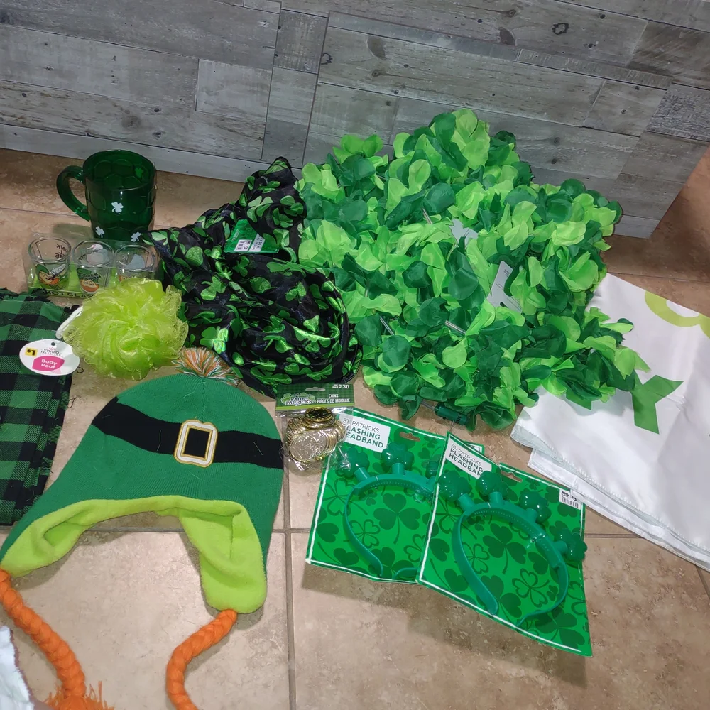 Green St. Patrick's Day Party Accessory Bundle - 23 Pieces (Read Below)
